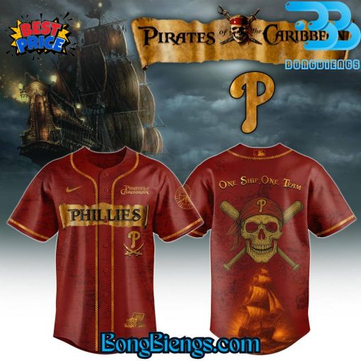 Pirates Of The Caribbean x Philadelphia Phillies Baseball Jersey