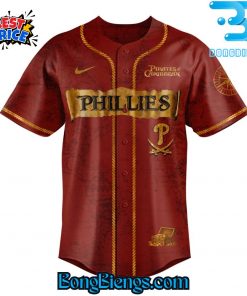 Pirates Of The Caribbean x Philadelphia Phillies Baseball Jersey