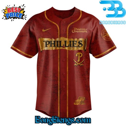 Pirates Of The Caribbean x Philadelphia Phillies Baseball Jersey
