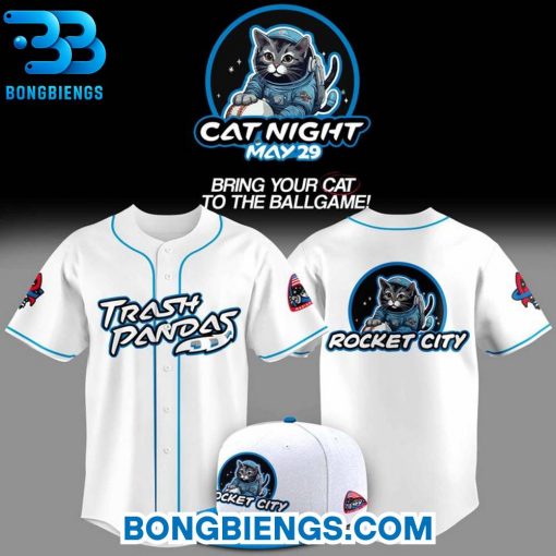 Rocket City Trash Pandas 2025 Cat Night Baseball Jersey