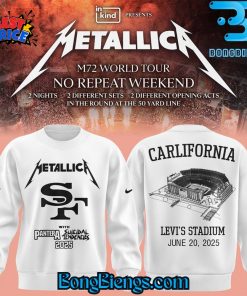 San Francisco 49ers x Metallica Tour 2025 Sweatshirt