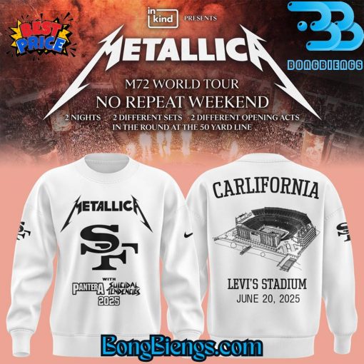 San Francisco 49ers x Metallica Tour 2025 Sweatshirt
