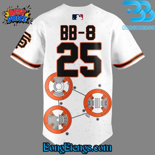 San Francisco Giants x 2025 Star Wars Night BB-8 Baseball Jersey