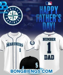 Seattle Mariners 2025 Father’s Day Number 1 Dad Limited Jersey