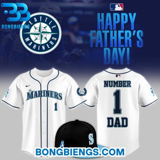 Seattle Mariners 2025 Father’s Day Number 1 Dad Limited Jersey