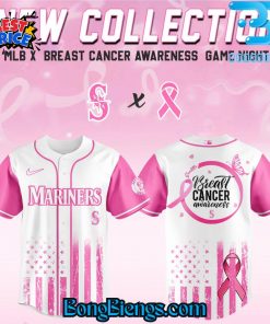Seattle Mariners x Breast Cancer Awareness Game Night Baseball Jersey