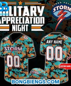 Sioux Falls Storm Military Nights Football Jersey
