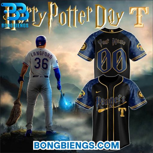 Texas Rangers MLB x Harry Potter Night Special Edition Personalize Jersey