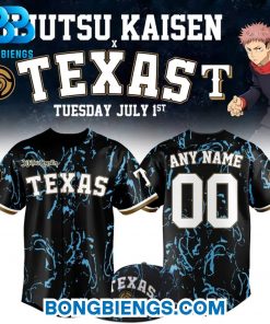 Texas Rangers x 2025 Jujutsu Kaisen Night Jersey