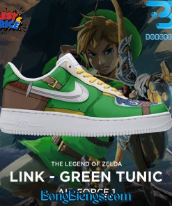 The Legend Of Zelda Link Green Tunic Air Force 1 Sneaker