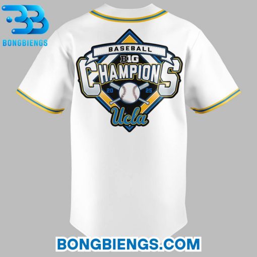 UCLA Bruins 2025 Big Ten Baseball Regular Season Champions Baseball Jersey
