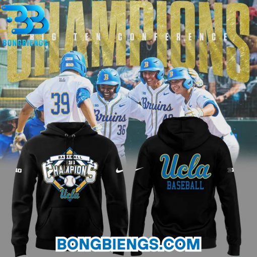 UCLA Bruins 2025 Big Ten Baseball Regular Season Champions Hoodie