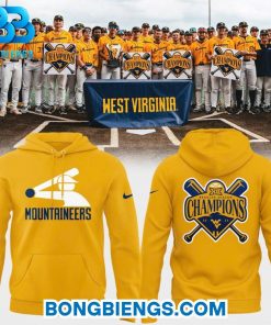 West Virginia Mountaineers Big 12 Regular Season Title Champions Baseball Hoodie