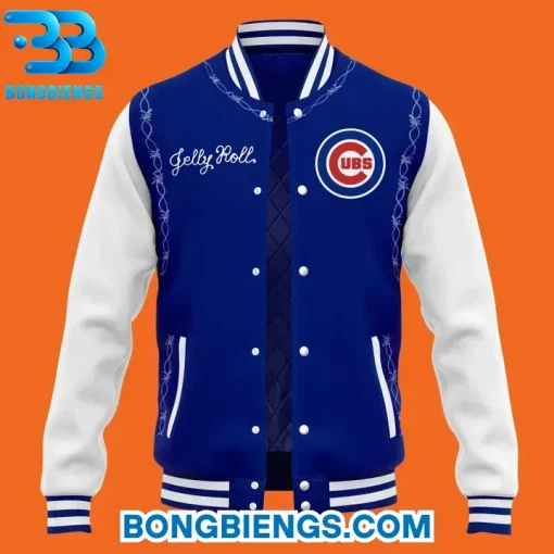 Chicago Cubs x 2025 Jelly Roll Wrigley Field Concert Baseball Jacket