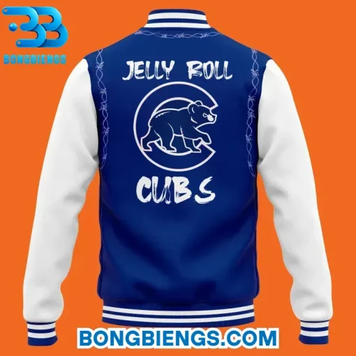 Chicago Cubs x 2025 Jelly Roll Wrigley Field Concert Baseball Jacket
