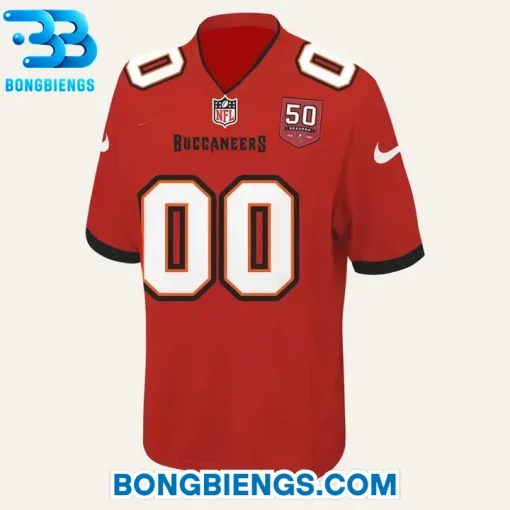 Tampa Bay Buccaneers “Legacy Lives Here” Celebrate 50 Seasons Football Jersey