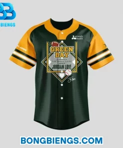 Green Bay Packers x Jordan Love Baseball Jersey