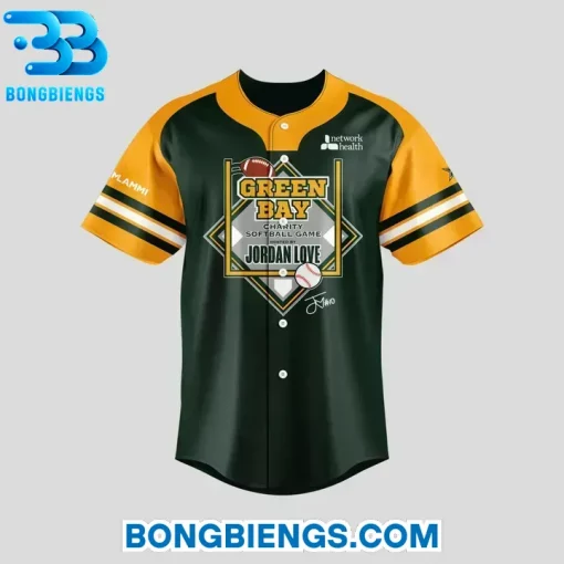 Green Bay Packers x Jordan Love Baseball Jersey