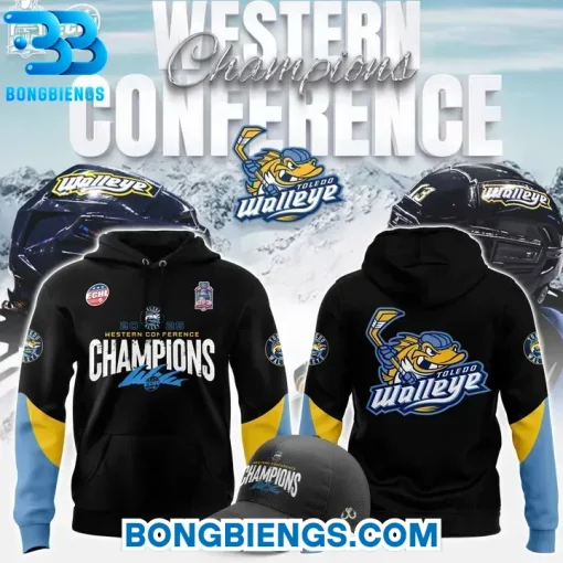 Toledo Walleye 2025 ECHL Western Conference Champions Hoodie